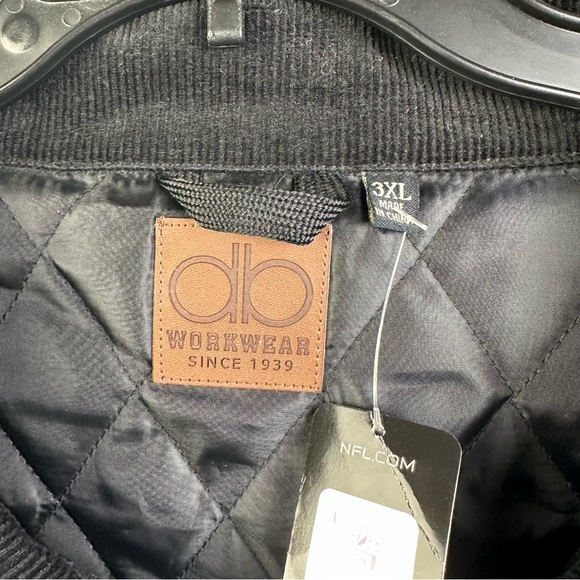 NFL DB Workwear SF 49ers Canvas Work Jacket Coat Quilted Lined Men’s Size 3XL - Picture 7 of 11